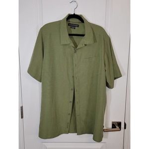 Ex-officio men's green button up shirt size XL